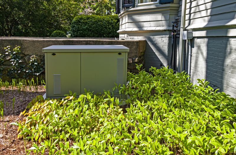 Close-up of a Residential Backup Generator